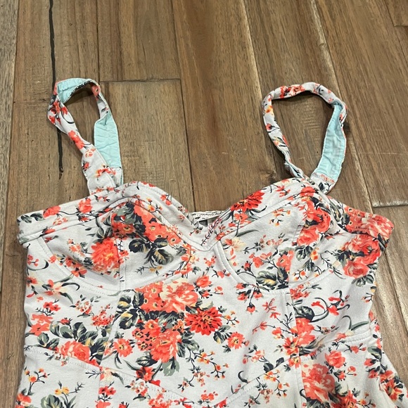 Free People Intimately Floral Printed French Terry Slip Dress Floral Size Medium - Picture 5 of 9